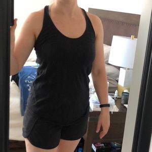 Rag & Bone black tank mesh back detail